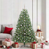 Vidaxl kunstmatige inklapbare kerstboom groen 180 cm pvc en metaal