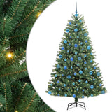 Vidaxl kunstmatige inklapbare kerstboom groen 180 cm pvc en metaal