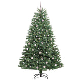 Vidaxl kunstmatige inklapbare kerstboom groen 210 cm pvc en metaal