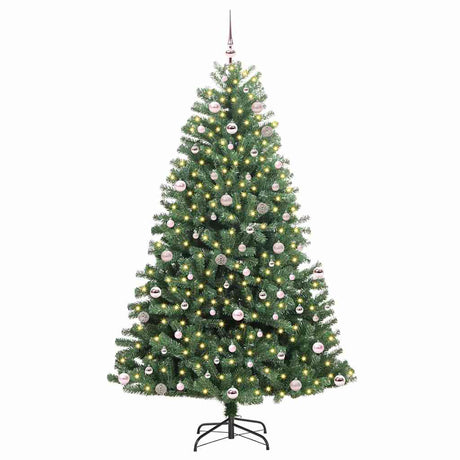 Vidaxl kunstmatige inklapbare kerstboom groen 240 cm pvc en metaal