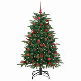 Vidaxl kunstkerstboom groen 150 cm pvc en metaal en plastic