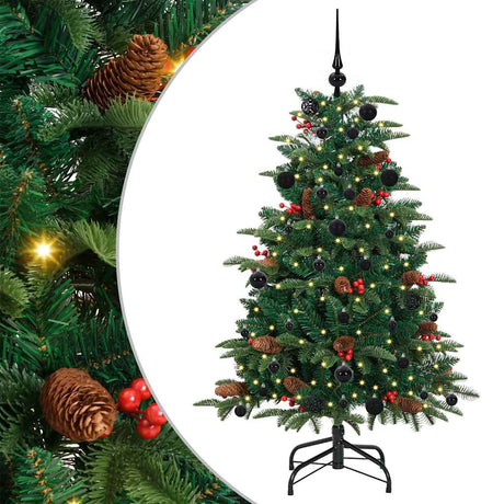 Vidaxl kunstkerstboom groen 150 cm pvc en metaal en plastic