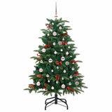 Vidaxl kunstkerstboom groen 150 cm pvc en metaal en plastic