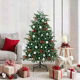 Vidaxl kunstkerstboom groen 150 cm pvc en metaal en plastic