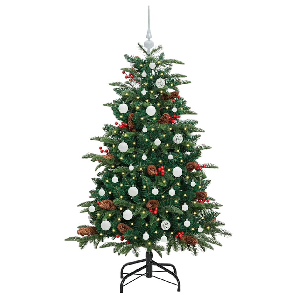 Vidaxl kunstkerstboom groen 150 cm pvc en metaal en plastic