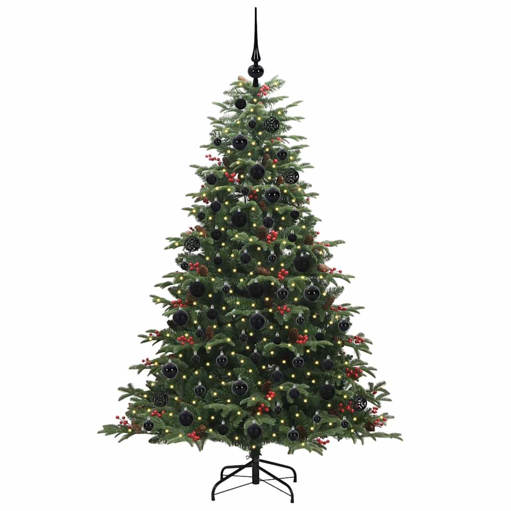 Vidaxl kunstkerstboom groen 180 cm pvc en metaal en plastic