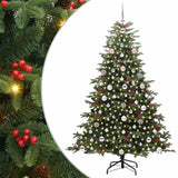 Vidaxl kunstkerstboom groen 180 cm pvc en metaal en plastic