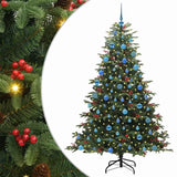 Vidaxl kunstkerstboom groen 180 cm pvc en metaal en plastic