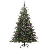 Vidaxl kunstkerstboom groen 210 cm pvc en metaal en plastic