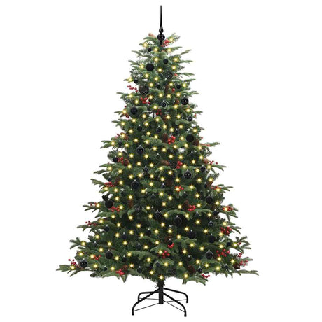 Vidaxl kunstkerstboom groen 240 cm pvc en metaal en plastic