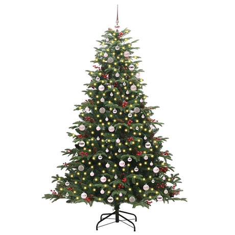 Vidaxl kunstkerstboom groen 240 cm pvc en metaal en plastic
