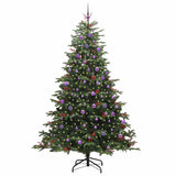 Vidaxl kunstkerstboom groen 240 cm pvc en metaal en plastic