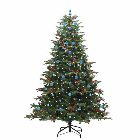Vidaxl kunstkerstboom groen 240 cm pvc en metaal en plastic
