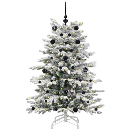 Vidaxl kunstmatige inklapbare kerstboom wit 150 cm pe en pvc