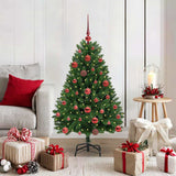 Vidaxl kunstkerstboom met 150 led groen 120 cm pvc en metaal
