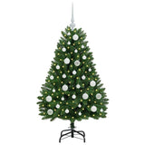 Vidaxl kunstkerstboom met 150 led groen 120 cm pvc en metaal