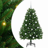 Vidaxl kunstkerstboom met 150 led groen 150 cm pvc en metaal