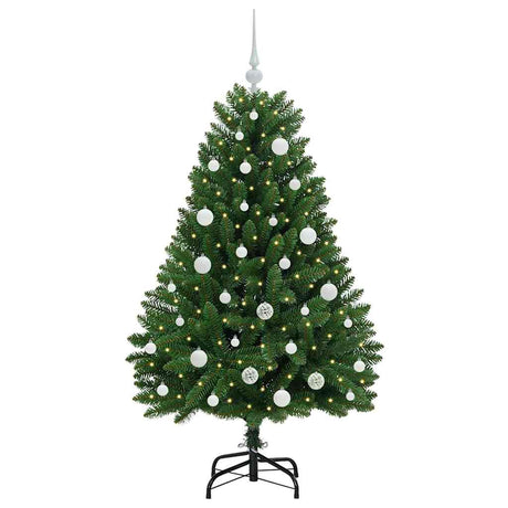 Vidaxl kunstkerstboom met 150 led groen 150 cm pvc en metaal