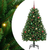 Vidaxl kunstkerstboom met 150 led groen 150 cm pvc en metaal