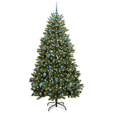 Vidaxl kunstkerstboom met 300 led groen 210 cm pvc en metaal