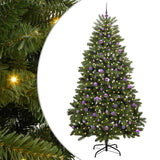 Vidaxl kunstkerstboom met 300 led groen 240 cm pvc en metaal