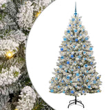 Vidaxl kunstkerstboom met 300 led groen en wit 180 cm pvc en metaal