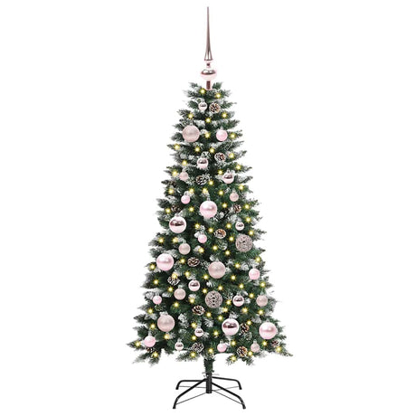 Vidaxl kunstkerstboom met 150 led groen 120 cm pvc en plastic en staal