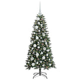 Vidaxl kunstkerstboom met 150 led groen 120 cm pvc en plastic en staal