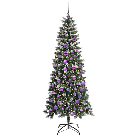 Vidaxl kunstkerstboom met 300 led groen 180 cm pvc en plastic en staal