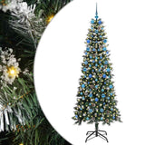 Vidaxl kunstkerstboom met 300 led groen 210 cm pvc en plastic en staal