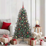 Vidaxl kunstkerstboom met 150 led groen 150 cm pvc en plastic en staal