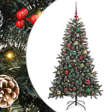 Vidaxl kunstkerstboom met 150 led groen 150 cm pvc en plastic en staal