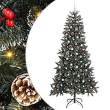 Vidaxl kunstkerstboom met 300 led groen 240 cm pvc en plastic en staal