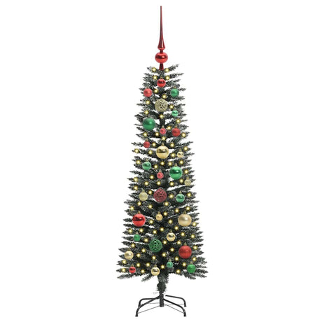 Vidaxl kunstkerstboom met 150 led groen 120 cm pvc en plastic en staal