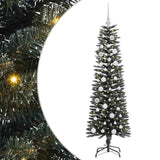 Vidaxl kunstkerstboom met 150 led groen 150 cm pvc en plastic en staal