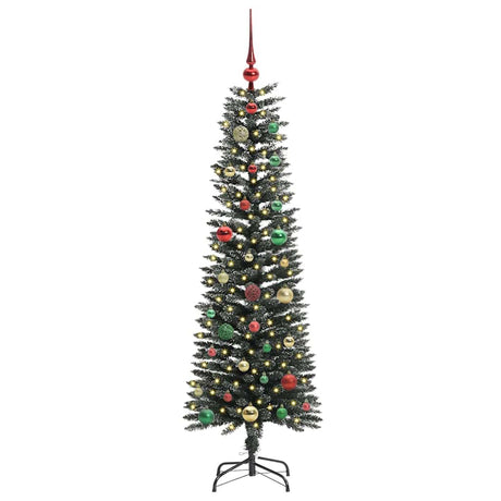 Vidaxl kunstkerstboom met 150 led groen 150 cm pvc en plastic en staal