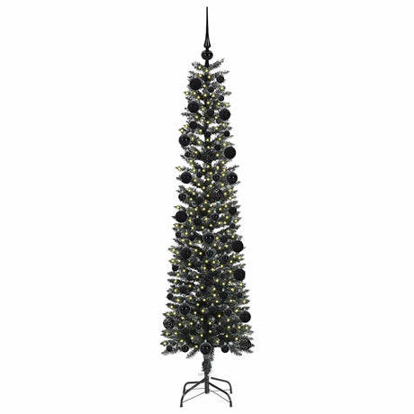 Vidaxl kunstkerstboom met 300 led groen 210 cm pvc en plastic en staal