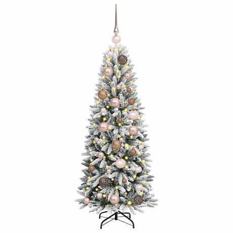 Vidaxl kunstkerstboom wit 120 cm pvc en plastic en staal en pe