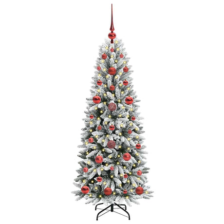 Vidaxl kunstkerstboom wit 120 cm pvc en plastic en staal en pe