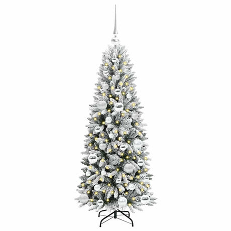 Vidaxl kunstkerstboom wit 120 cm pvc en plastic en staal en pe