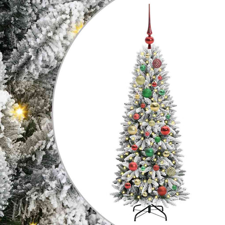 Vidaxl kunstkerstboom wit 120 cm pvc en plastic en staal en pe