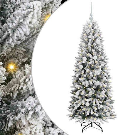 Vidaxl kunstkerstboom wit 150 cm pvc en plastic en staal en pe