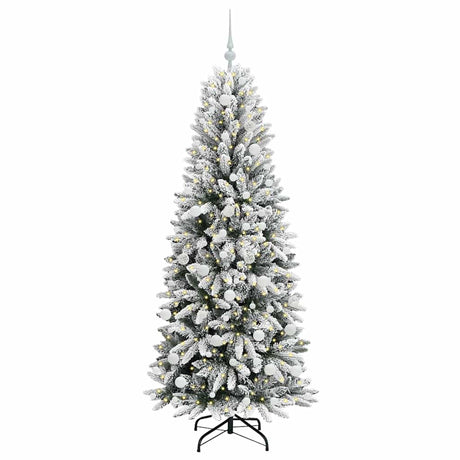 Vidaxl kunstkerstboom wit 180 cm pvc en plastic en staal en pe