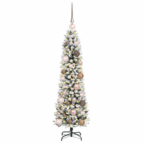Vidaxl kunstkerstboom met 150 led wit 120 cm pvc en metaal en plastic