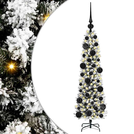 Vidaxl kunstkerstboom met 150 led wit 120 cm pvc en metaal en plastic