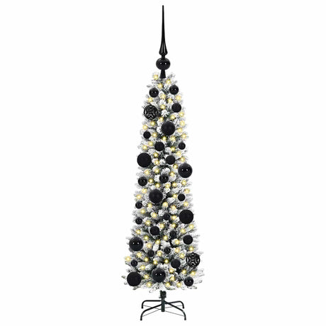 Vidaxl kunstkerstboom met 150 led wit 120 cm pvc en metaal en plastic