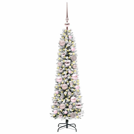 Vidaxl kunstkerstboom met 150 led wit 120 cm pvc en metaal en plastic