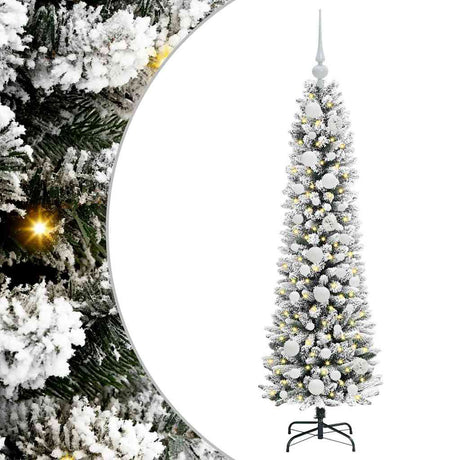 Vidaxl kunstkerstboom met 150 led wit 120 cm pvc en metaal en plastic