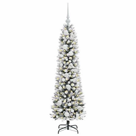 Vidaxl kunstkerstboom met 150 led wit 120 cm pvc en metaal en plastic