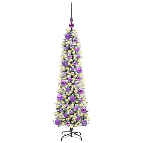 Vidaxl kunstkerstboom met 150 led wit 120 cm pvc en metaal en plastic